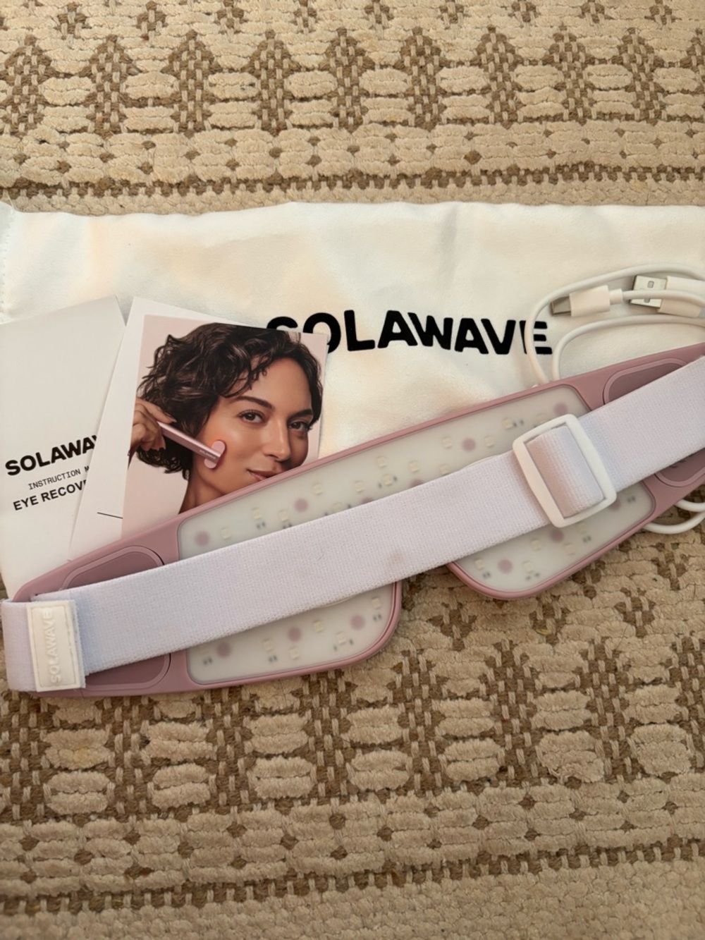 Solawave Pink LED Eye Recovery Mask - Soothing Eye Treatment